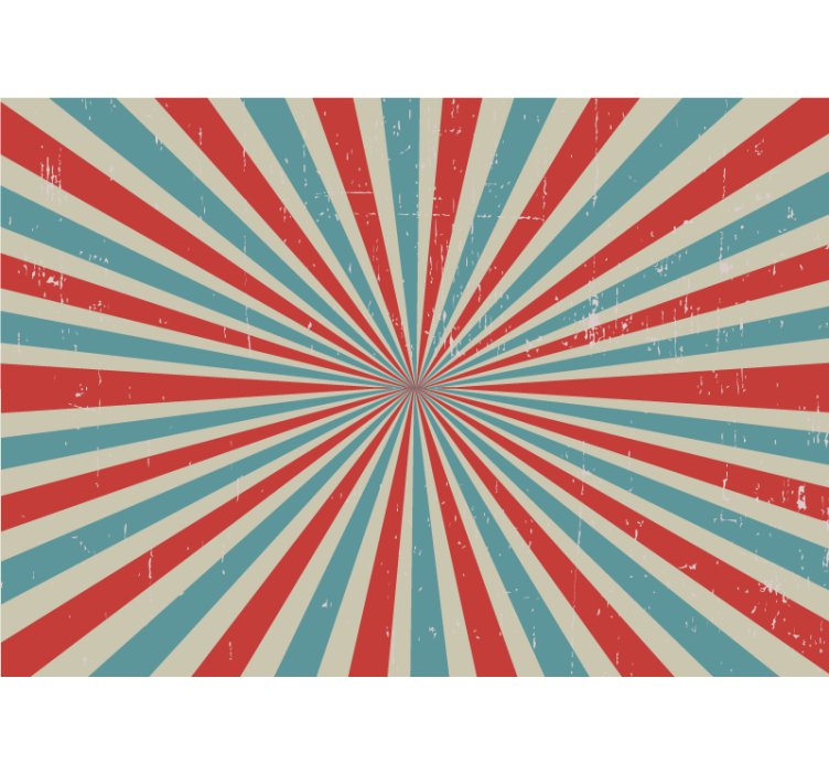 Fotomurale arte urbana esplosione di colore radiale - TenStickers