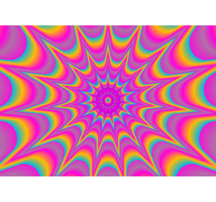 Fotomurale astratto motivo ipnotico radiante - TenStickers