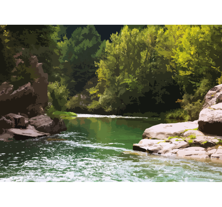 Fotomurali natura paesaggio acquatico sereno - TenStickers