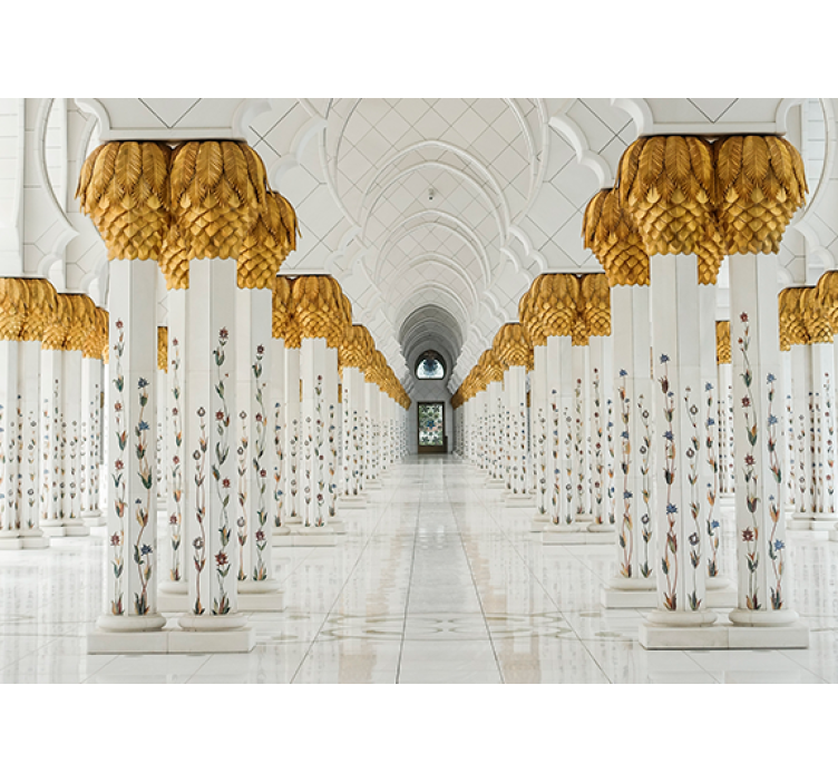 Fotomurale africano foyer delle colonne maestose - TenStickers