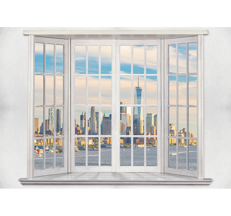 Fotomurale new york vista skyline di new york - TenStickers