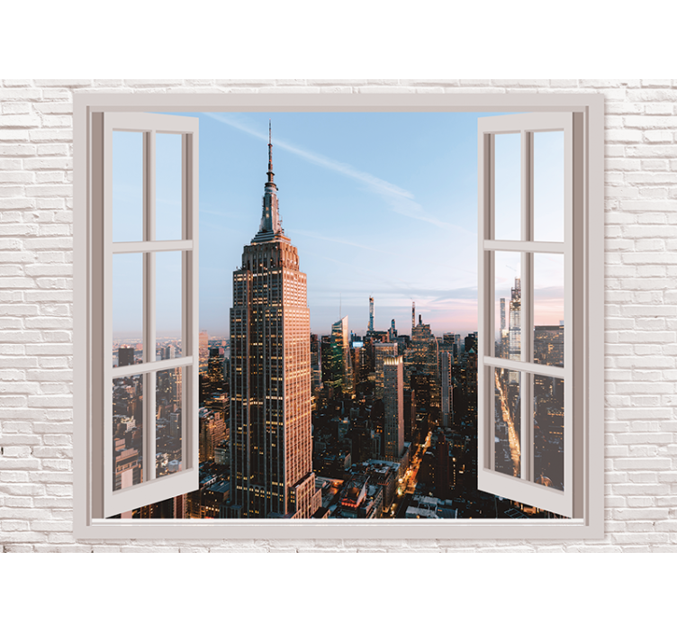 Fotomurale new york vista empire state - TenStickers