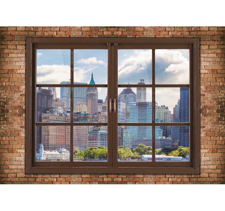 Fotomurale new york vista skyline manhattan - TenStickers