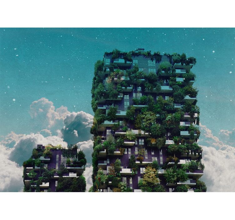 Fotomurali natura giardino verticale verde - TenStickers