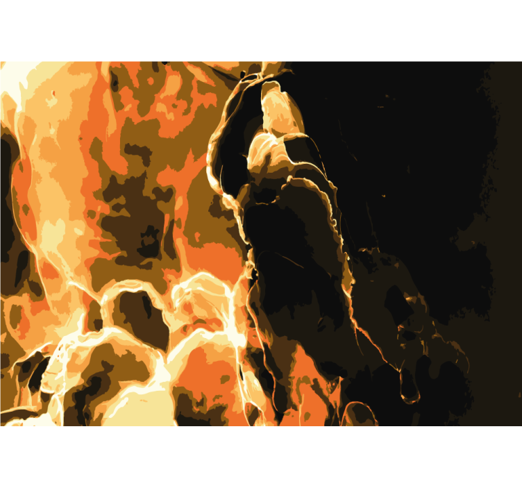 Fotomurale astratto motivo astratto infuocato - TenStickers