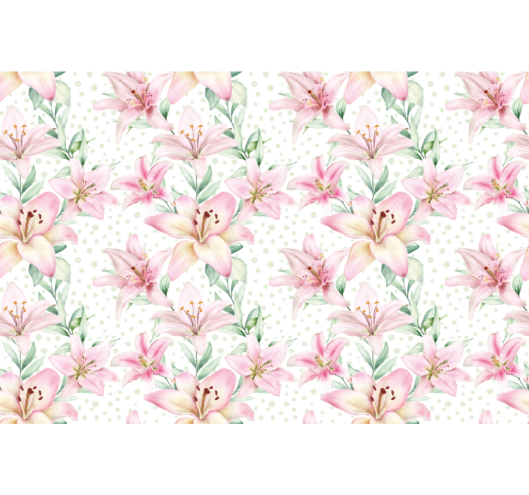 Fotomurale papaveri e gigli delicati - TenStickers