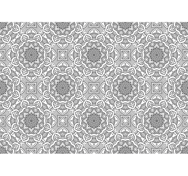 Fotomurali mandala motivi geometrici intricati - TenStickers