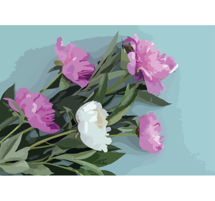 Fotomurale fiori composizione di peonie - TenStickers