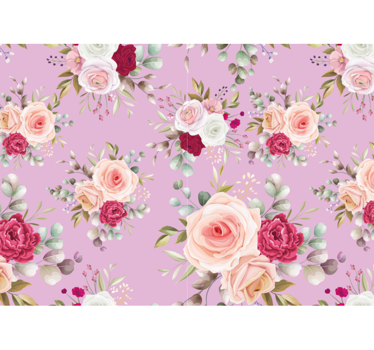 Fotomurale fiori design bouquet floreale - TenStickers