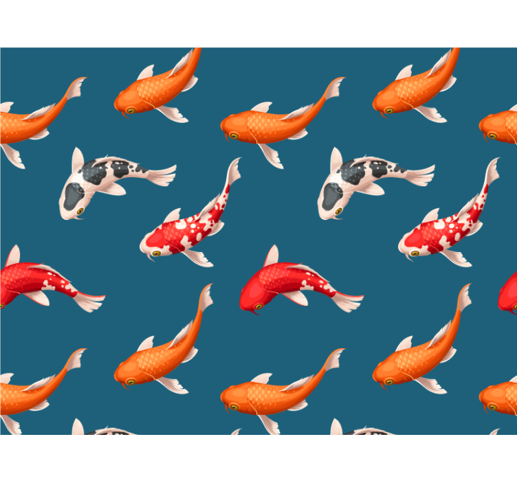 Fotomurale animali pesci koi colorati - TenStickers