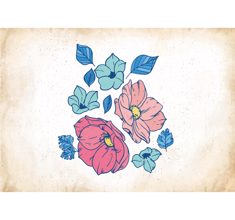Fotomurale fiori composizione floreale blush - TenStickers