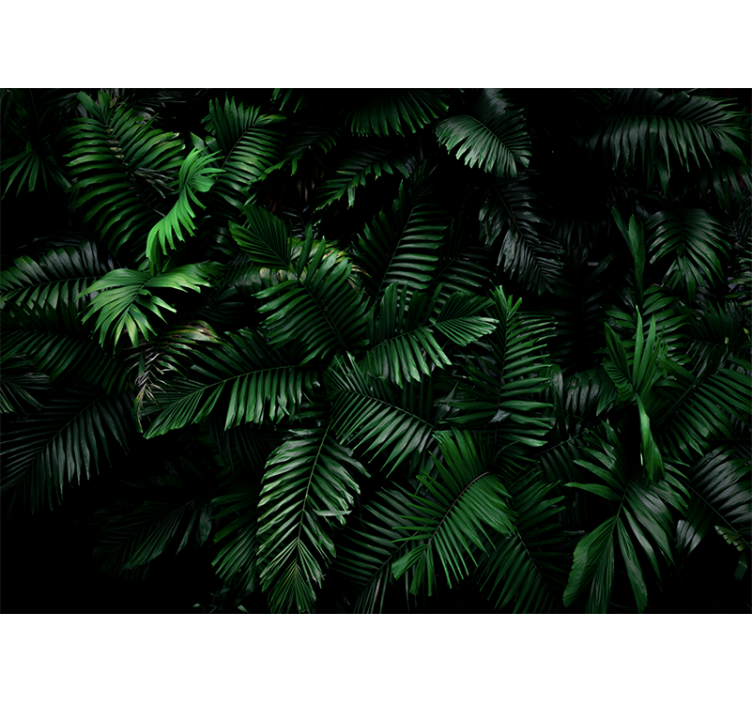 Carta da parati giungla foliame verde vivo - TenStickers