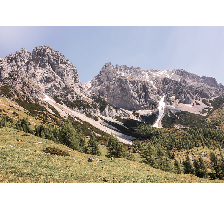 Fotomurale paesaggi tranquillità alpina - TenStickers