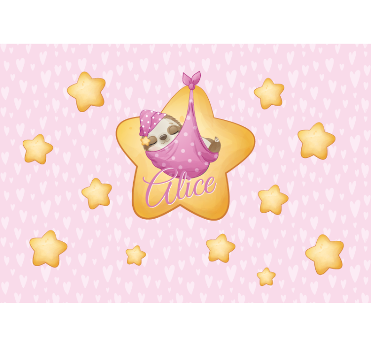 Fotomurale per neonato bradipo tra le stelle - TenStickers