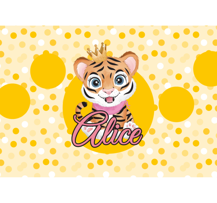 Fotomurale animali personaggio tigre carina - TenStickers