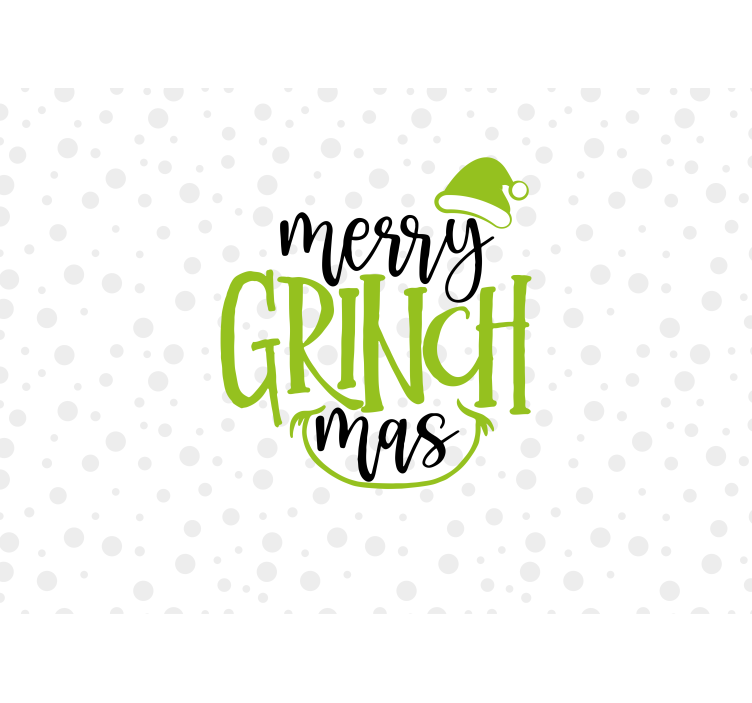 Fotomurale di Natale saluto festoso del grinch - TenStickers