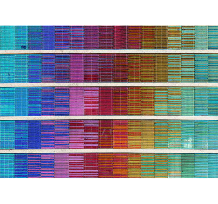 Fotomurale astratto disposizione spettro di colore - TenStickers
