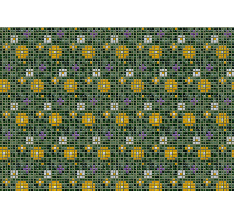 Fotomurale per bagno motivo floreale vibrante - TenStickers