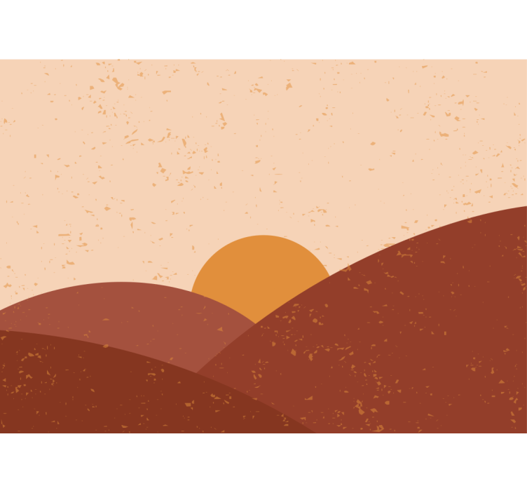 Fotomurale paesaggi crepuscolo sopra le cime - TenStickers