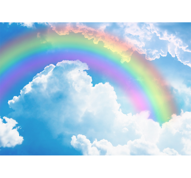 Fotomurale cielo nuvole arcobaleno colorate - TenStickers