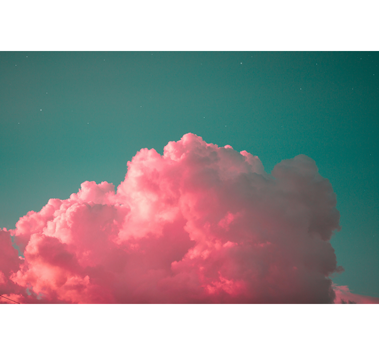 Fotomurale cielo nuvole rosa sognanti - TenStickers