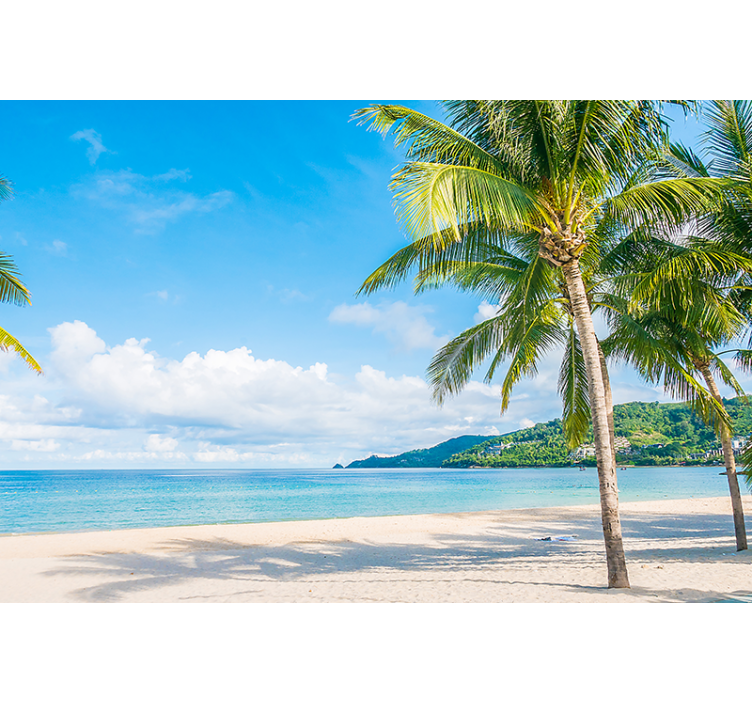 Fotomurali natura rifugio tropicale sulla spiaggia - TenStickers