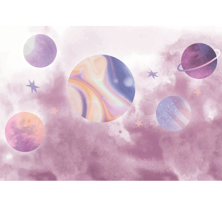 Fotomurale spaziale design planetario celestiale - TenStickers