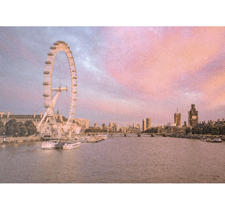 Fotomurale londra vista london eye - TenStickers