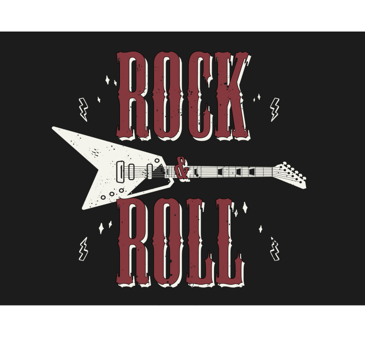 Fotomurale musicale design chitarra rock - TenStickers
