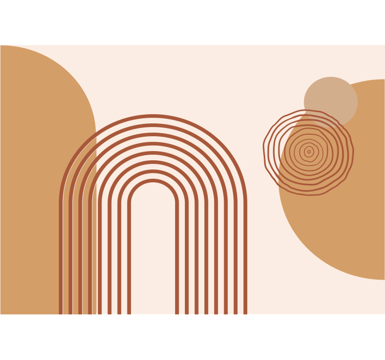 Fotomurale astratto linee curve geometriche - TenStickers