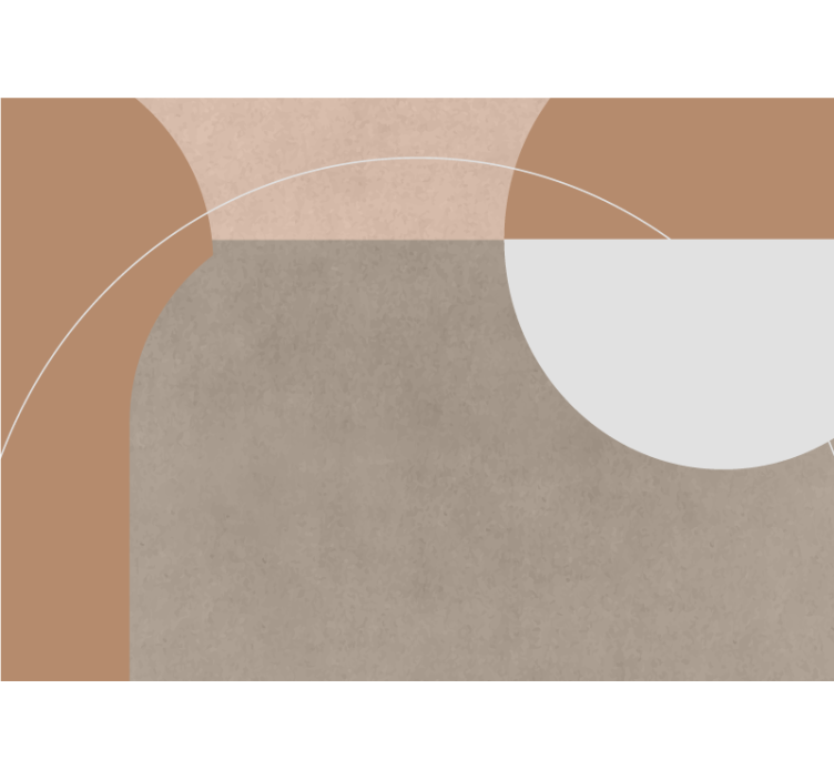 Fotomurale moderno composizione di forme geometriche - TenStickers