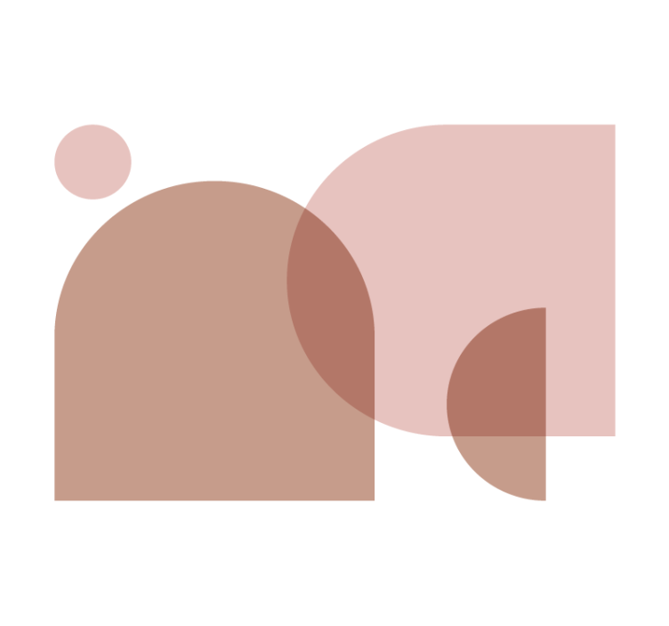 Fotomurale astratto disposizione forme geometriche - TenStickers