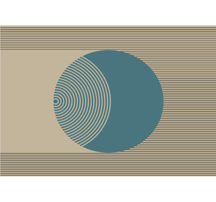 Fotomurale astratto motivo geometrico circolare - TenStickers