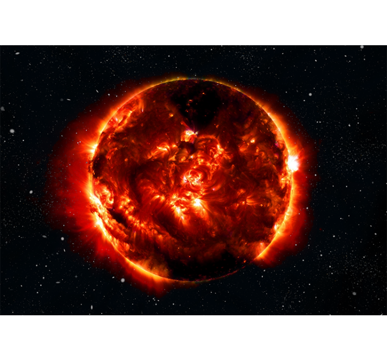 Fotomurale spaziale effetto esplosione solare - TenStickers