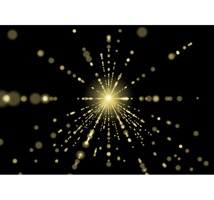 Fotomurale astratto esplosione di luce radiante - TenStickers