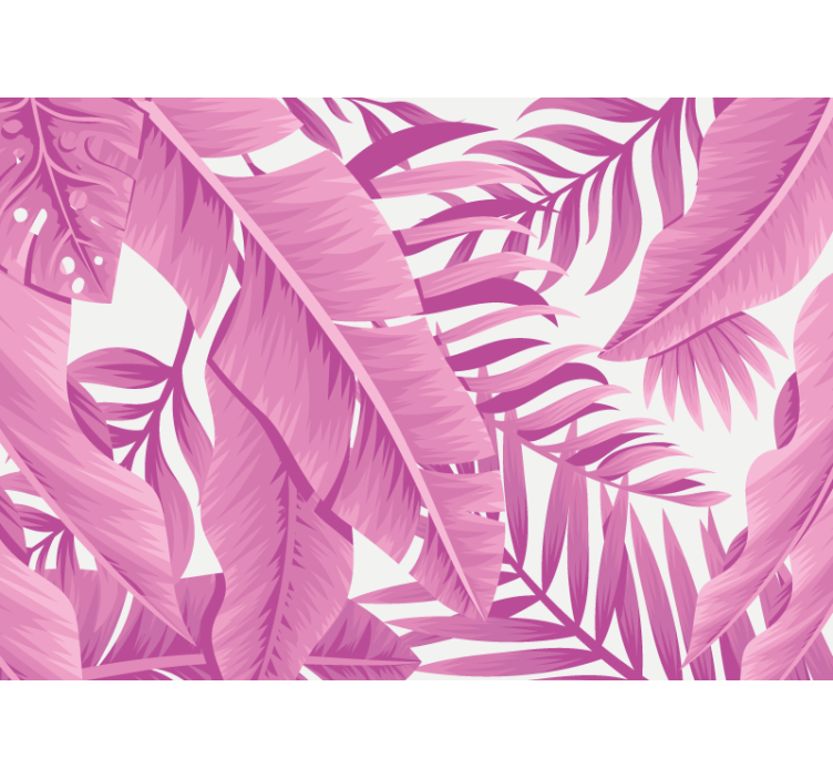 Fotomurali natura design tropicale rosa - TenStickers