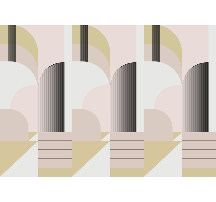 Fotomurale moderno motivi geometrici ad arco - TenStickers