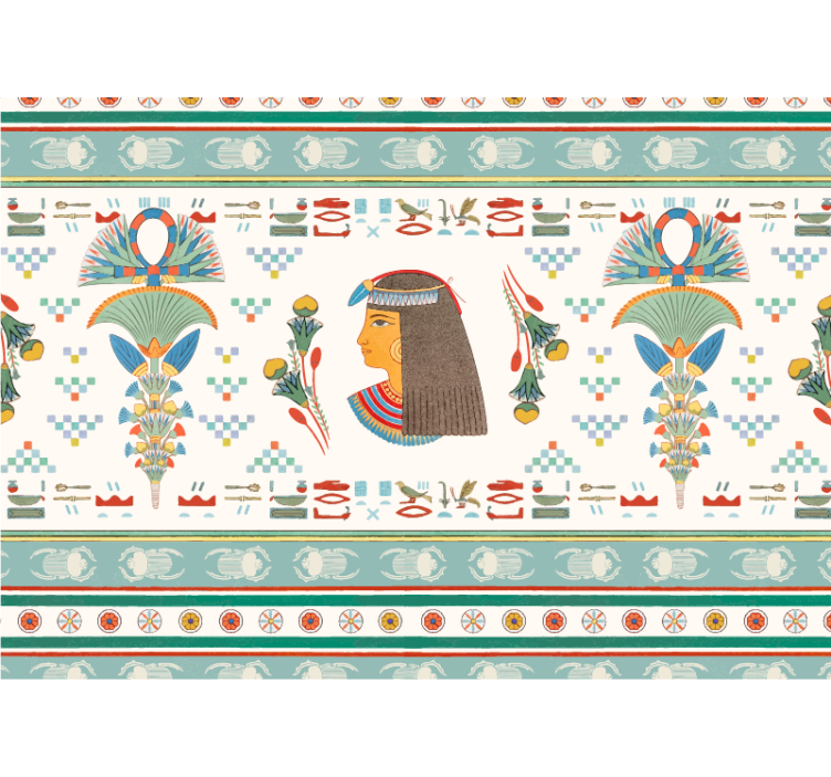 Fotomurale artistico profilo di donna egiziana - TenStickers