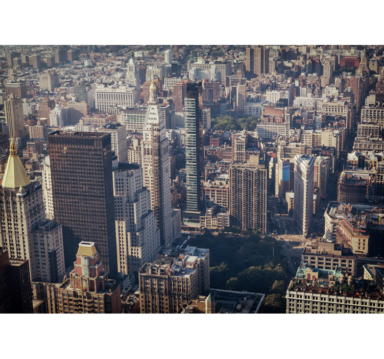 Fotomurale città vista urbana - TenStickers