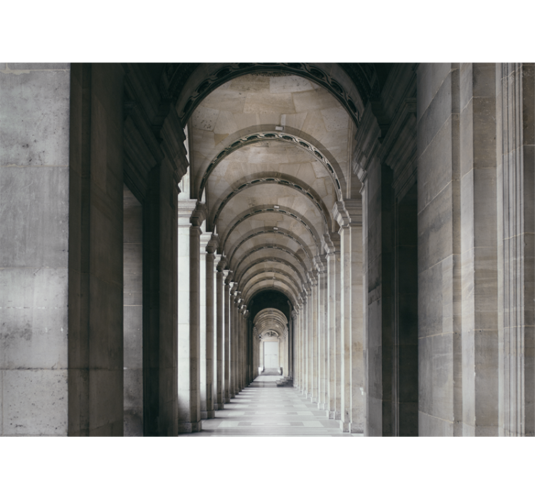 Fotomurale città archi architettonici in prospettiva - TenStickers