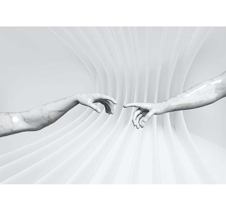 Fotomurale artistico mani di marmo - TenStickers