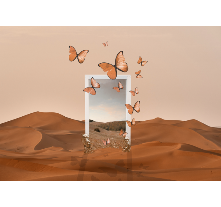 Fotomurali natura farfalle volanti - TenStickers