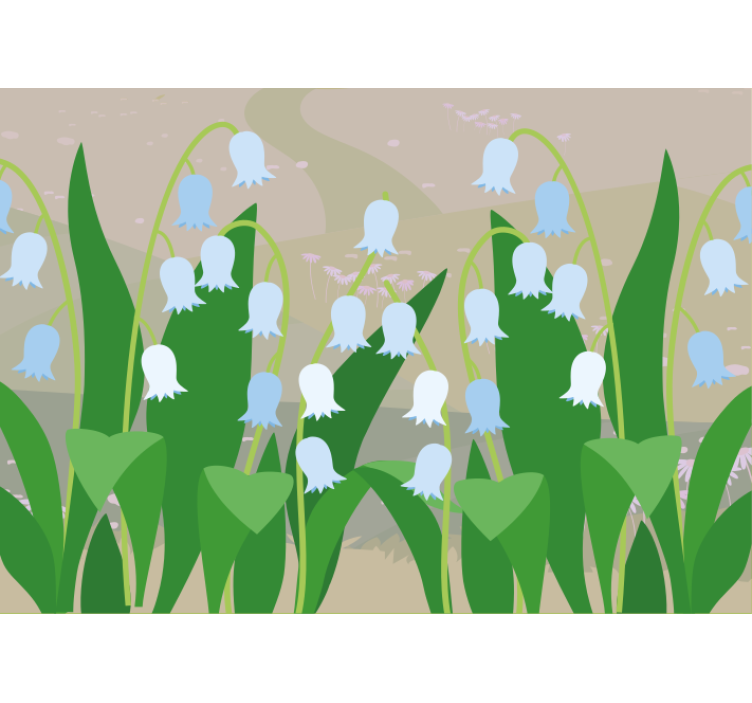 Fotomurale fiori fioriture delicate - TenStickers