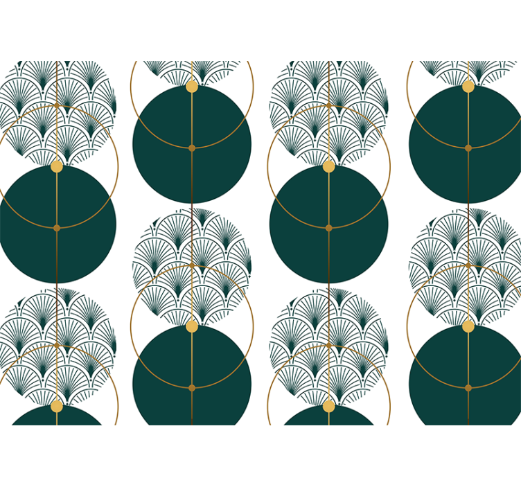 Fotomurale textures motivi a ventaglio geometrici - TenStickers