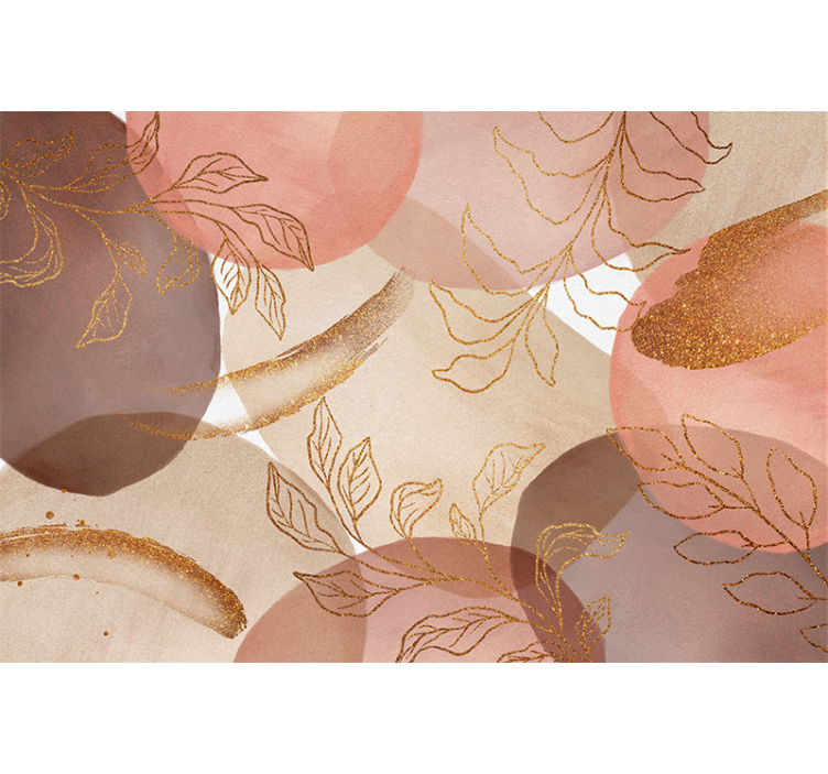 Fotomurale per bagno motivo floreale ornamentale - TenStickers