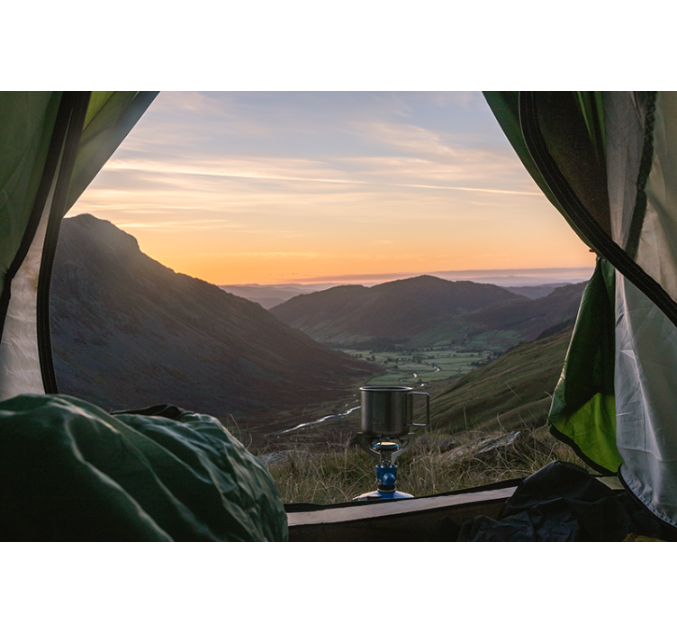 Fotomurale paesaggi vista montagna pittoresca - TenStickers