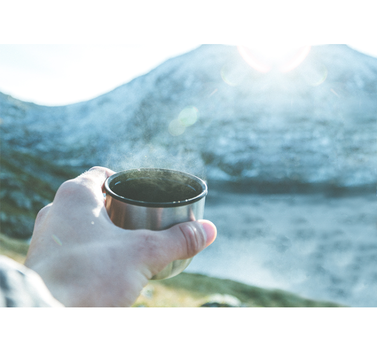 Fotomurali persone con bevanda in mano - TenStickers