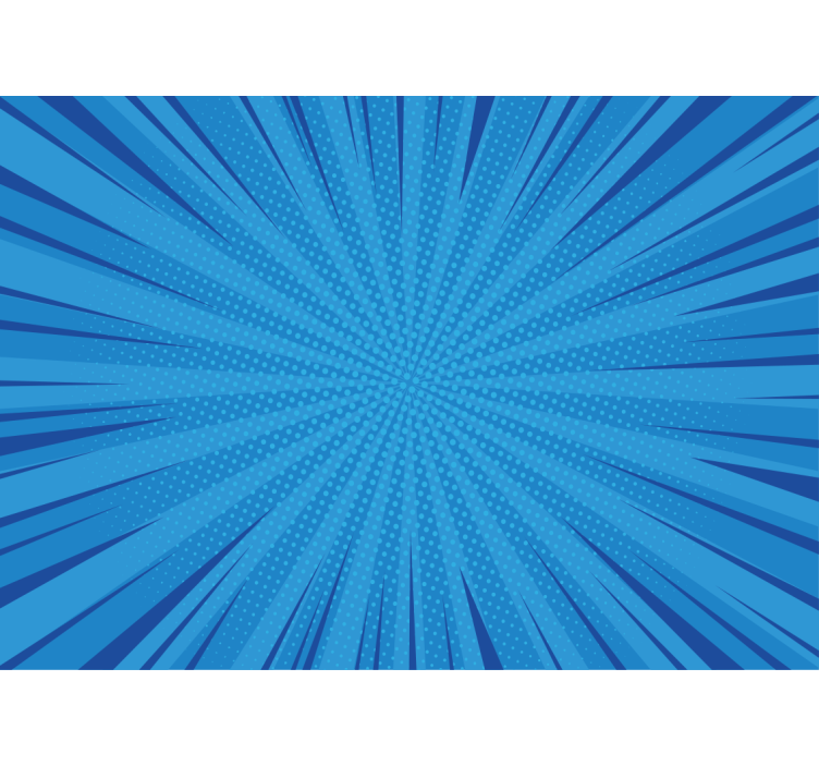 Fotomurale arte urbana esplosione blu dinamica - TenStickers