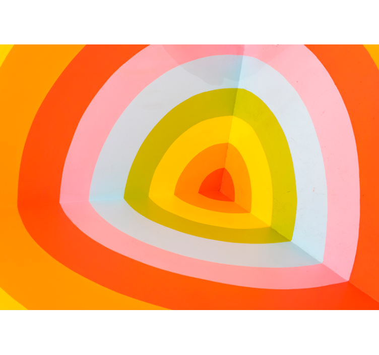 Fotomurale astratto archi colorati a strati - TenStickers