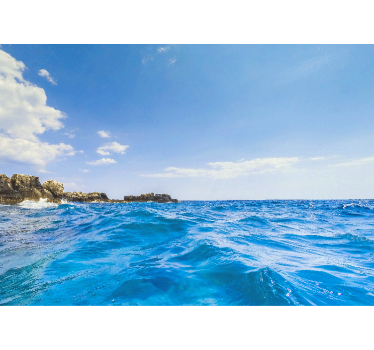 Fotomurale mare serenità delle onde costiere - TenStickers